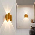 Lampe-Murale-LED-Extérieure-3W-5W-7W-Noire-Dorée-IP65-Lumier