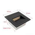 lumiero-applique-led-carrée-encastrée-3w-escalier-éclairage-sécurisé-imperméable-blanc-vert-rouge-taille-petit-moyen-grand-lumiero