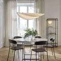 lustre-moderne-tissu-de-soie-led-design-contemporain-lumiero