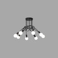 lustre-vintage-lampe-led-en-fer-forge
