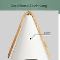 luxeluminaire-lampes-plafonnieres-modernes-en-fer-et-bois