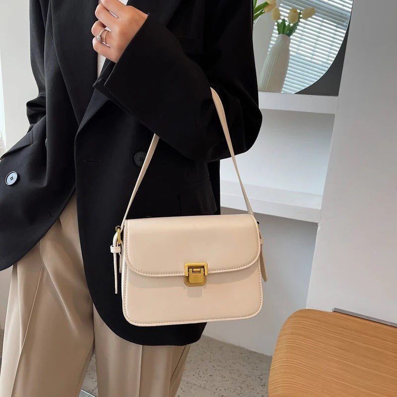 Théo | Femme Sac Bandoulière Chic Minimaliste avec Compartiments Organisés 2