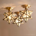 plafonnier-etoile-laiton-andamp-verre