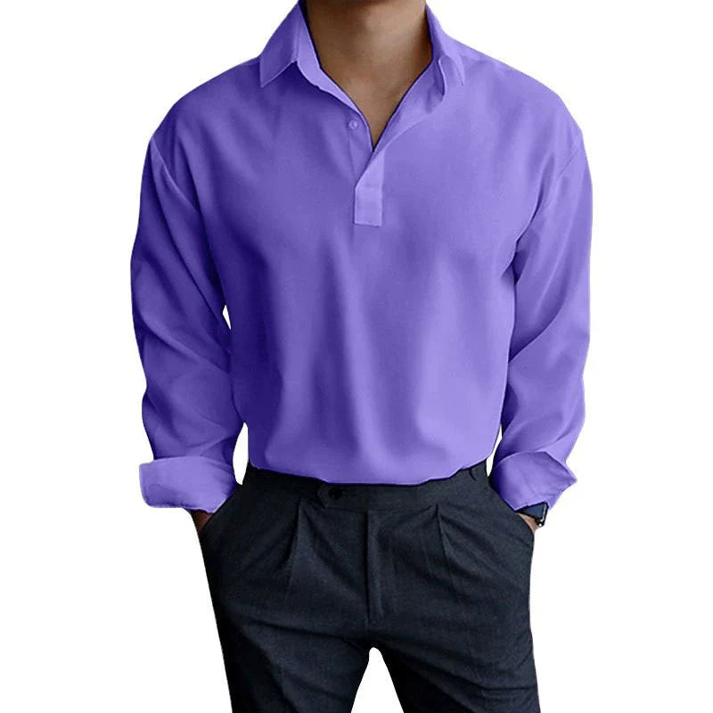 Variant image for Jules | Homme Chemise Habillée Bleu Ciel à Col Boutonné, Coupe Ajustée-7