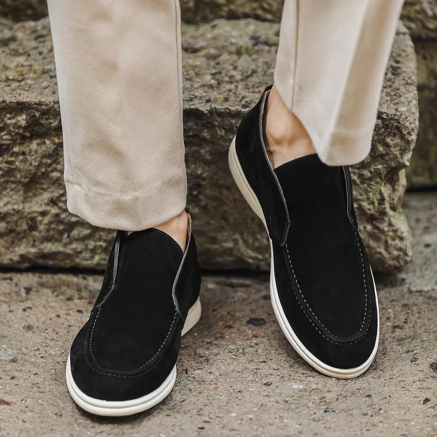 Théo | Homme Mocassins Élégants en Cuir Respirant avec Confort Optimal-3