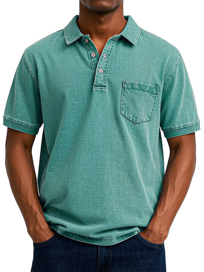 Maxime | Homme Polo Vintage Coupe Ample en Tissu Doux-2