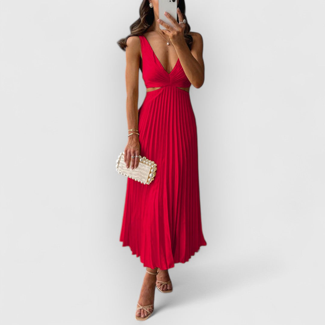 Gabrielle | Femme Robe Longue Fluide Imprimé Floral-4