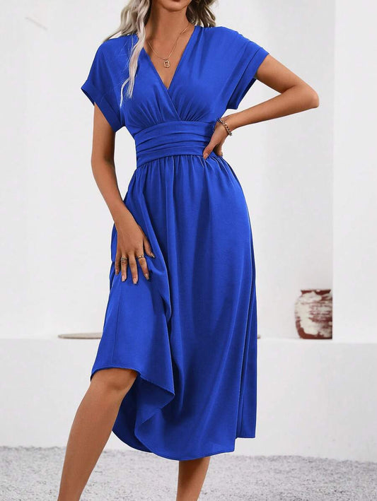 Gabrielle | Femme Robe Midi Chic en Tissu Doux et Confortable 1