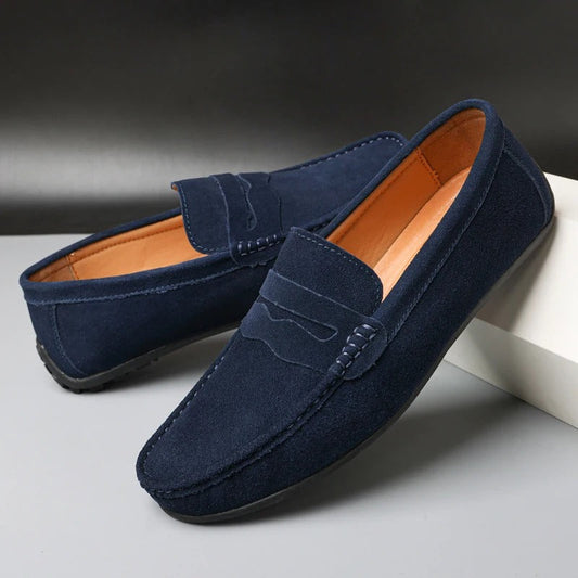Hugo | Homme Mocassins en Daim Souple Élégants avec Finition Soignée 1