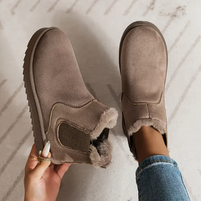 Gabrielle | Femme Bottes Noires Minimalistes en Tissu Léger 1