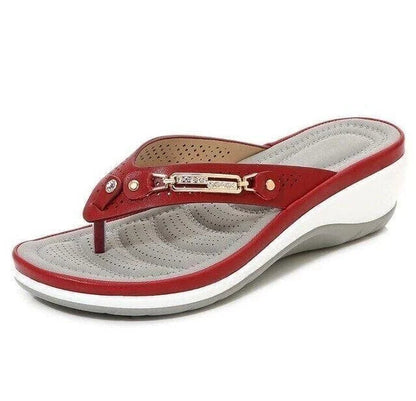 Gabrielle | Femme Sandales à Tongs Rembourrées Confortables avec Finitions Raffinées 3