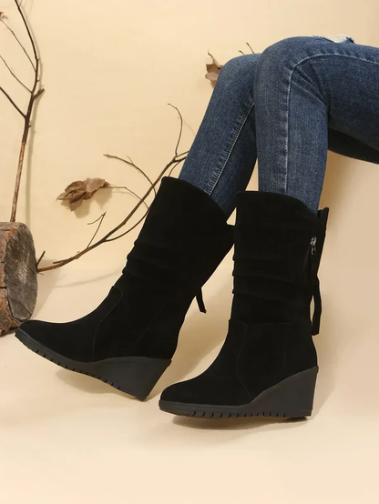 Gabrielle | Femme Bottines Noires Élégantes à Talon Confortable 2
