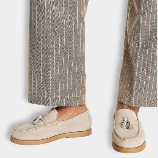 Julien | Homme Mocassins en Cuir Élégan avec Pampilles Distinctives-1