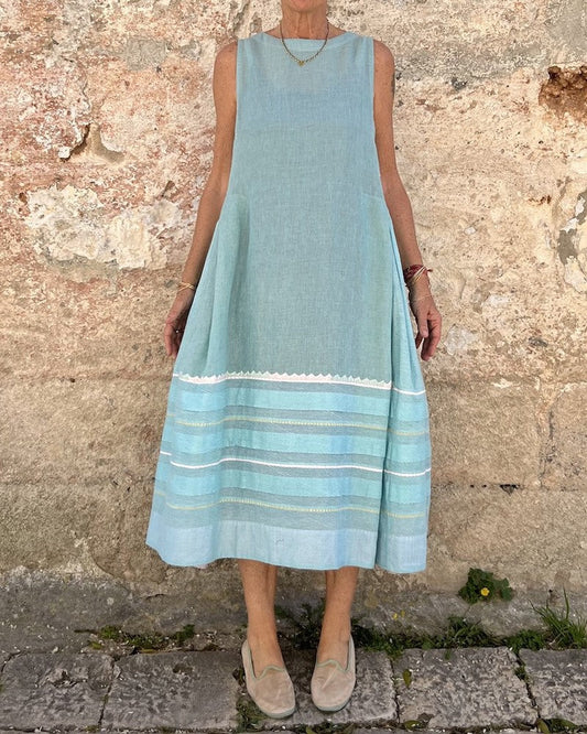 Margaux | Femme Robe Midi Fluide Imprimé Dynamique 1