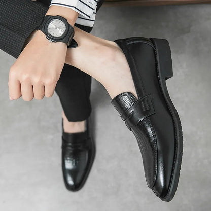 Hugo | Homme Mocassins Classiques en Cuir avec Semelles Rembourrées-4