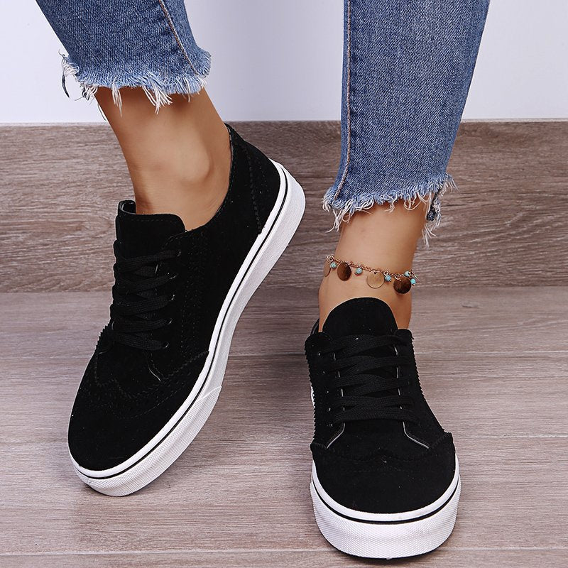 Variant image for Léa | Femme Sneakers Semelle Plate Élégantes à Lacets-19