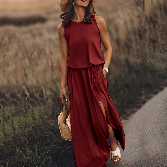 Manon | Femme Robe Longue Été Imprimée Rétro 1