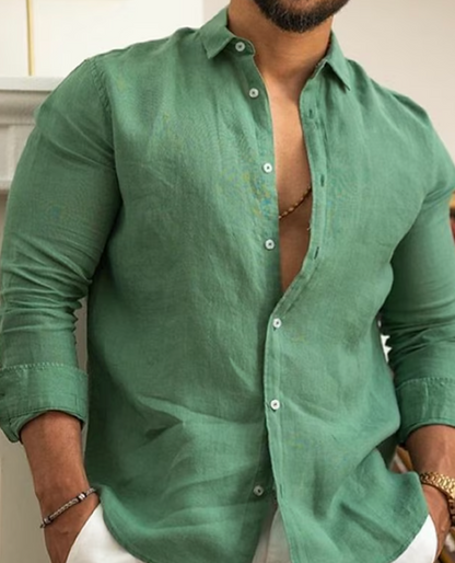 Variant image for Maxime | Homme Chemise en Lin Élégante Coupe Ajustée-1