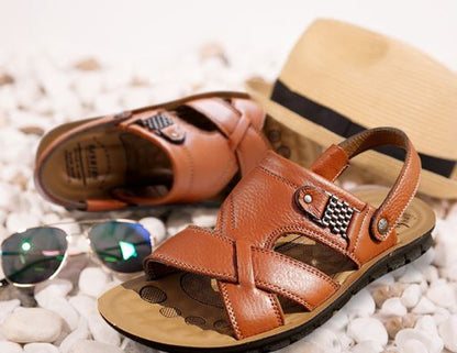 Variant image for Maxime | Homme Sandales en Cuir avec Lanières Ajustables et Soutien Orthopédique-12