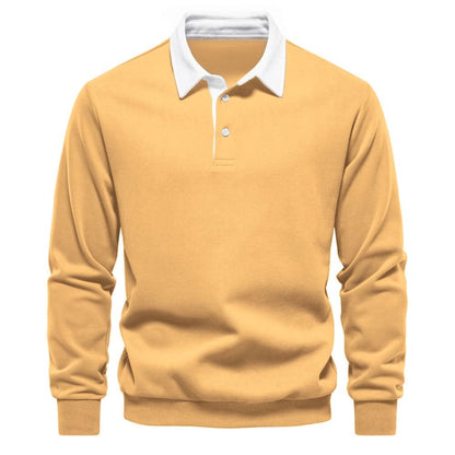 Variant image for Maxime | Homme Pull Classique Noir Col Blanc Chic-22