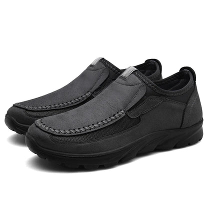 Émile | Homme Chaussures Décontractées Mocassins Respirants en Tissu Cuir 6