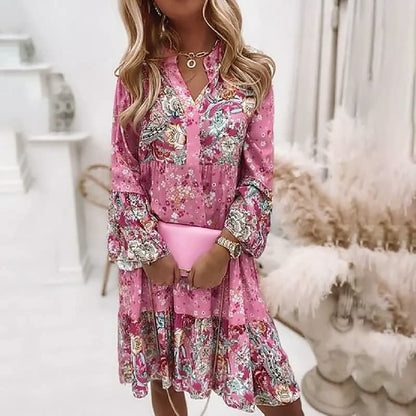 Gabrielle | Femme Robe Longue Bohème Imprimé Floral Été 4