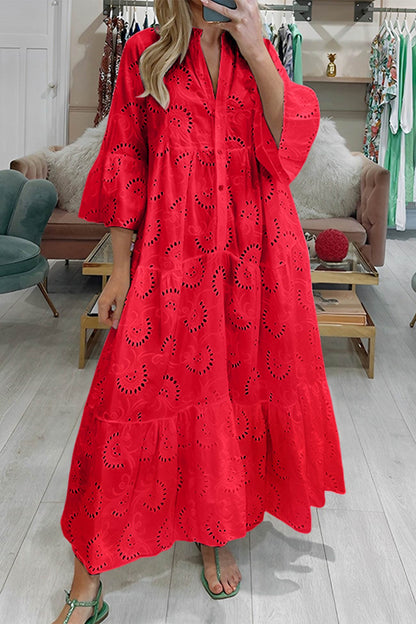 Gabrielle | Femme Robe Longue Élégante Imprimé Floral 1