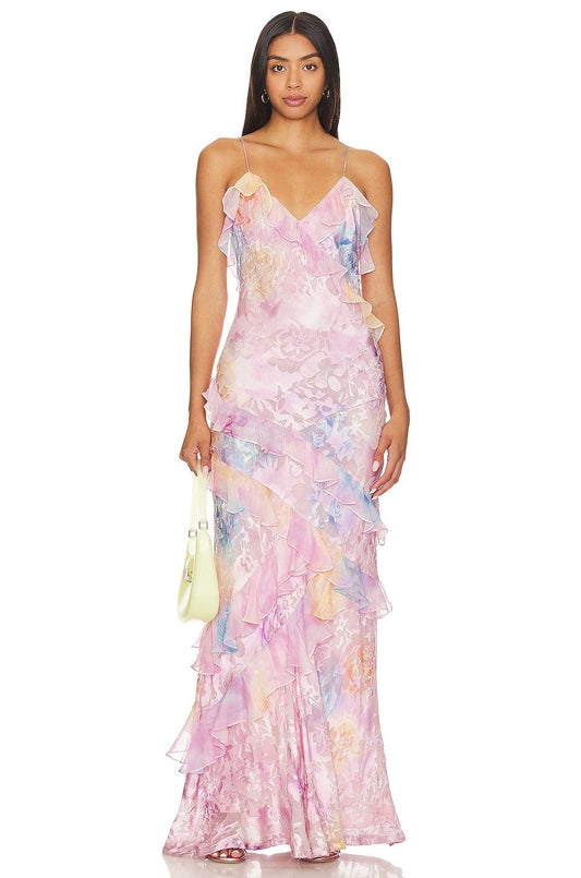 Gabrielle | Femme Robe Longue Été Imprimé Floral 1