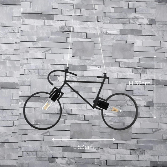 vélo suspendu à LED