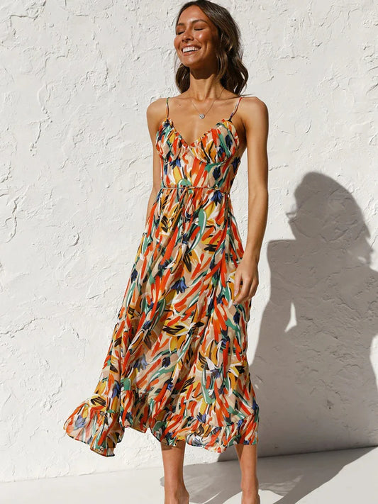 Gabrielle | Femme Robe Longue Femme Imprimé Floral Chic 1