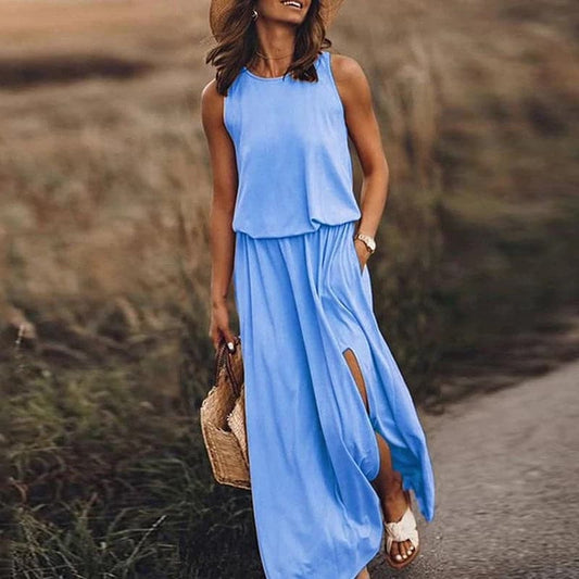 Gabrielle | Femme Robe Longue Fleurie Été Tissu Aérien 1