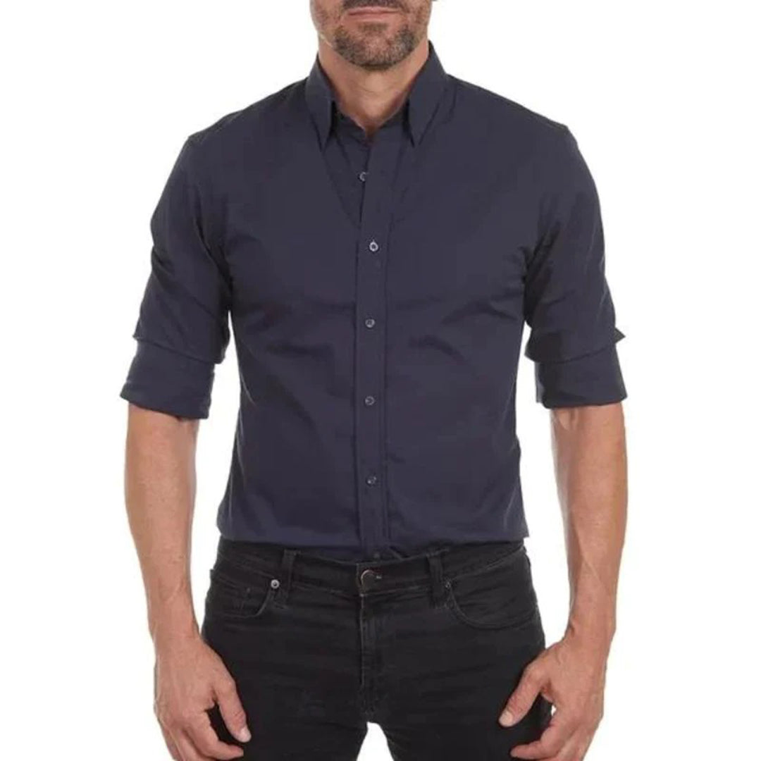 Variant image for Maxime | Homme Chemise Ajustée Noire à Col Sophistiqué-19