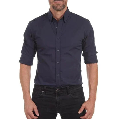 Variant image for Maxime | Homme Chemise Ajustée Noire à Col Sophistiqué-19