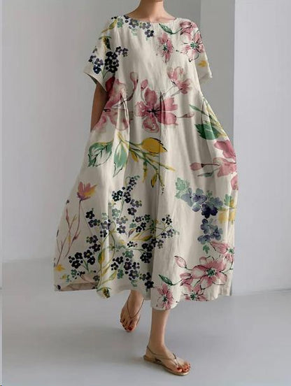 Zoé | Femme Robe Midi Imprimé Floral Chic 3