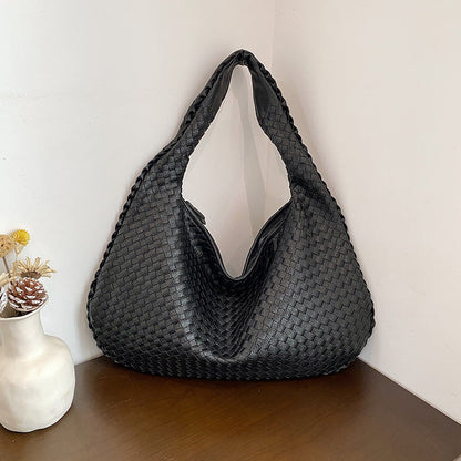 Gabrielle | Femme Sac Bandoulière Tissé Pratique avec Poches Intérieures 1