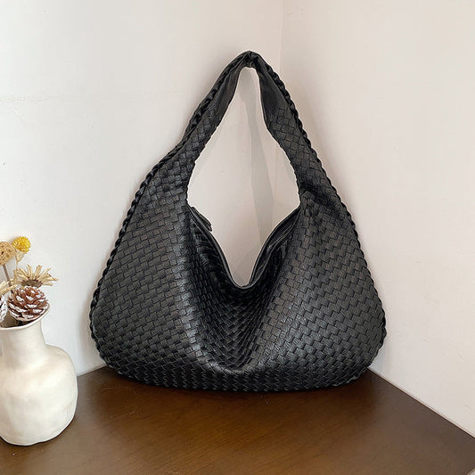 Gabrielle | Femme Sac Bandoulière Tissé Pratique avec Poches Intérieures 1