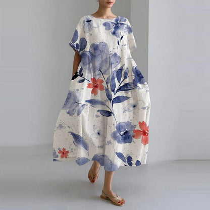 Zoé | Femme Robe Midi Imprimé Floral Chic 4