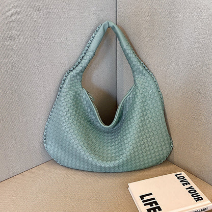 Gabrielle | Femme Sac Bandoulière Tissé Pratique avec Poches Intérieures 3