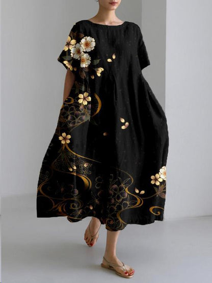 Zoé | Femme Robe Midi Imprimé Floral Chic 6