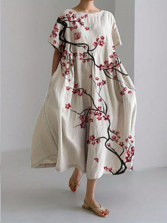 Zoé | Femme Robe Midi Imprimé Floral Chic 1