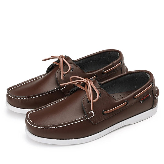 Quentin | Homme Chaussures Bateau Cuir Souple Antidérapantes 0