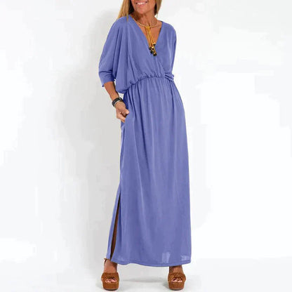 Variant image for Camille | Femme Robe Longue Bohème Fleurie avec Ceinture Définissante-19