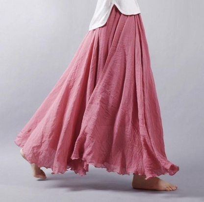 Variant image for Gabrielle | Femme Jupe Longue Imprimé Floral Élégant-16