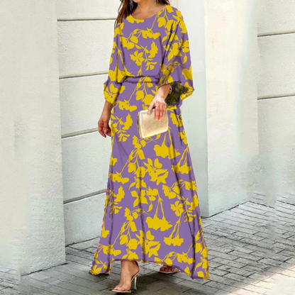 Gabrielle | Femme Robe Longue Aérée à Design Tendance-2