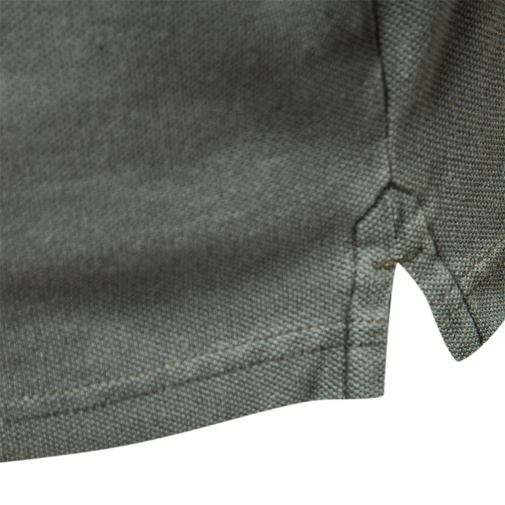 Maxime | Homme Polo Manche Longue en Coton Doux Col Classique-6