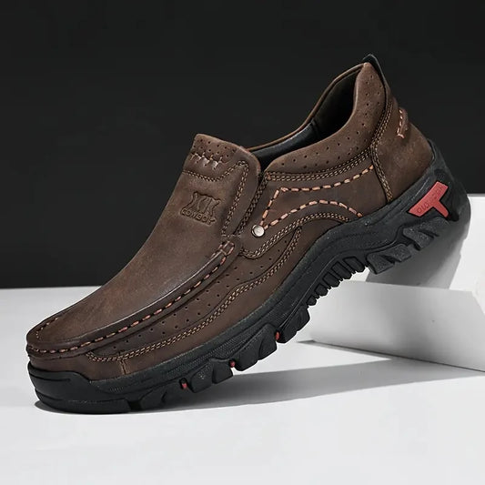 Théo | Homme Mocassins en Cuir Antidérapants Confortables 0