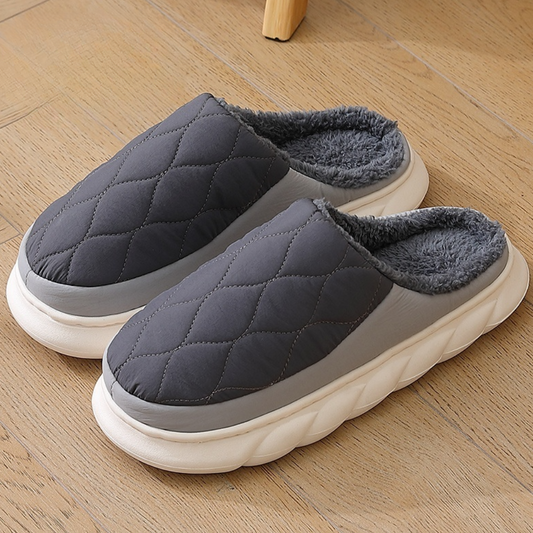 Victor | Homme Chausson Chaud en Tissu Doux avec Confort Optimal 0