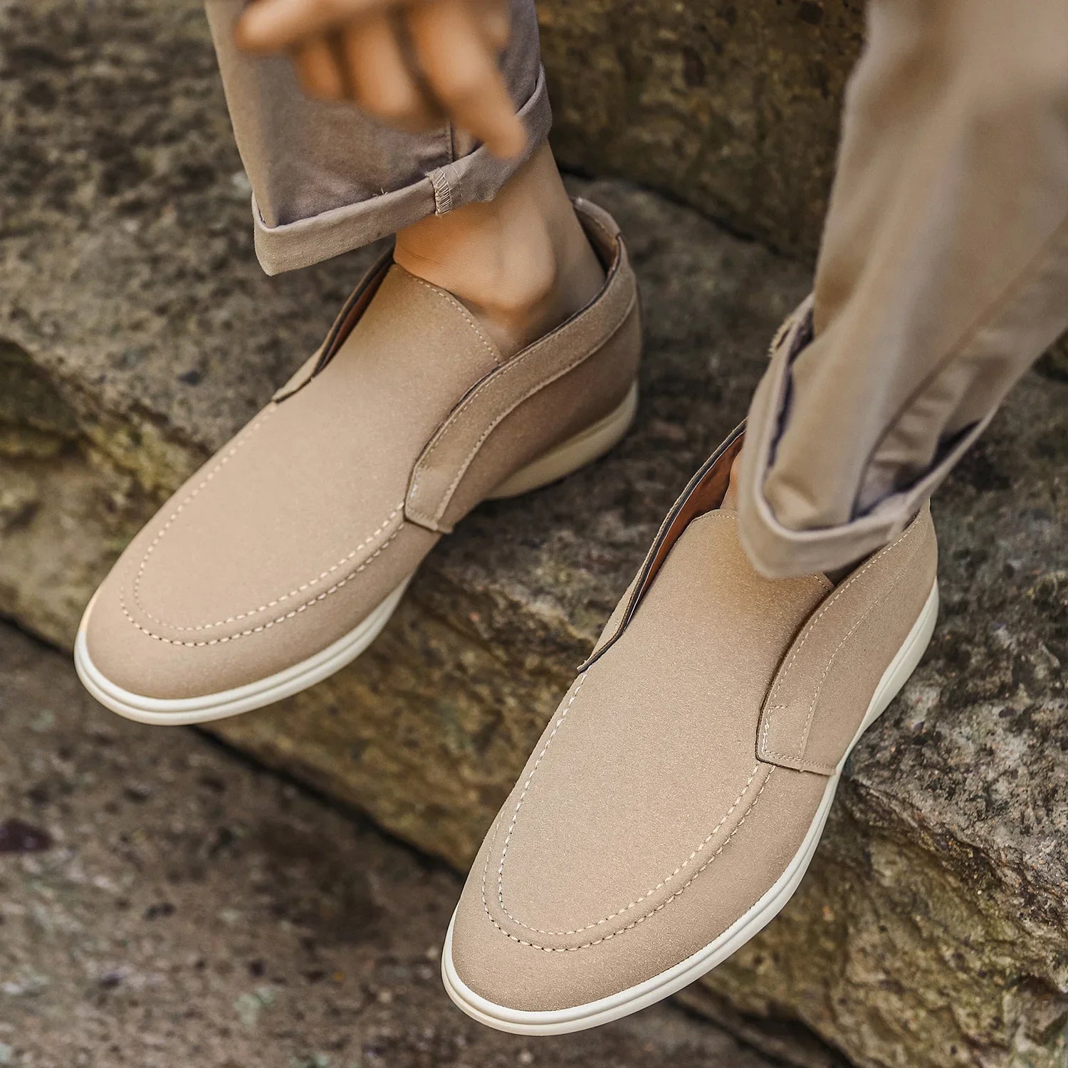 Théo | Homme Mocassins Élégants en Cuir Respirant avec Confort Optimal-1