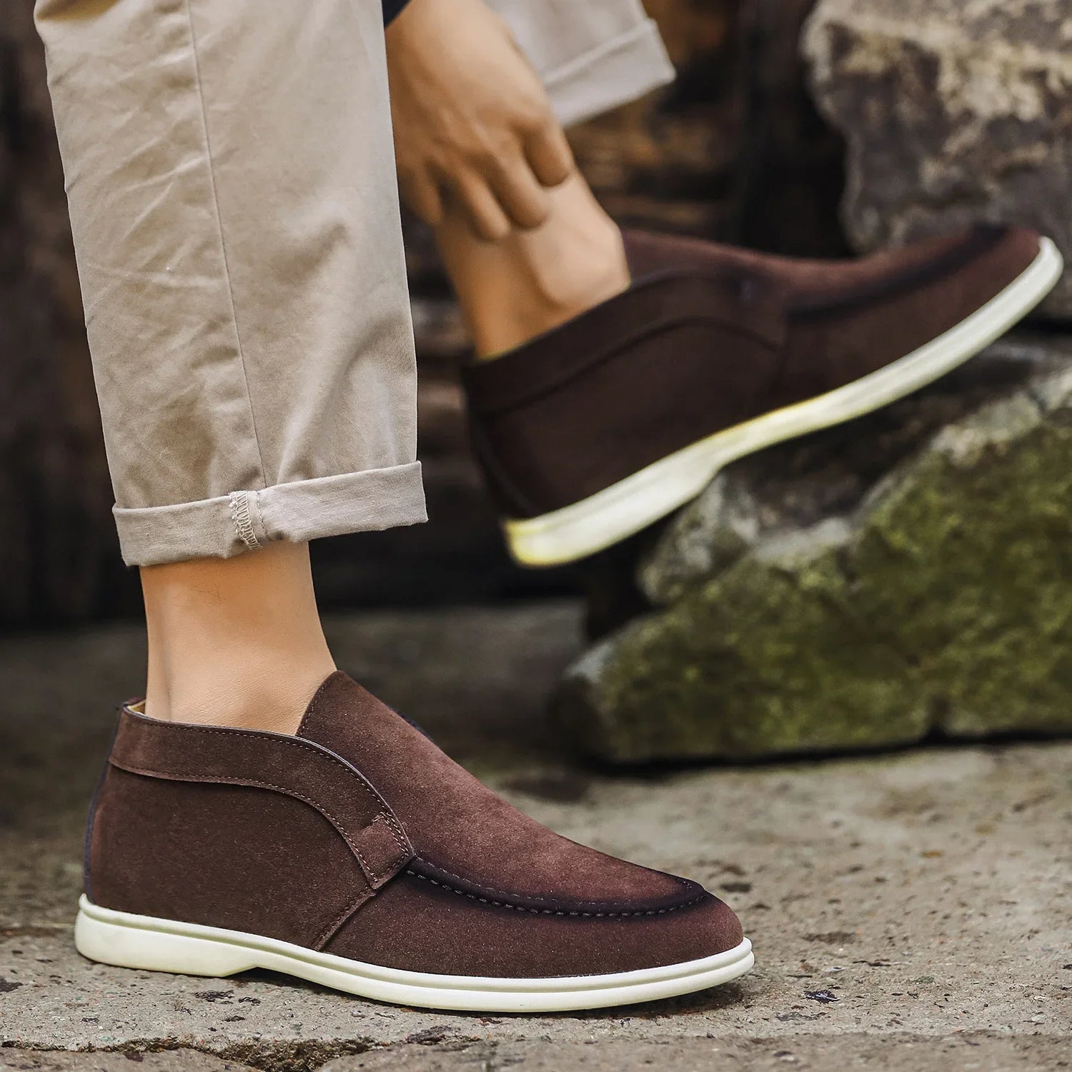Théo | Homme Mocassins Élégants en Cuir Respirant avec Confort Optimal-5