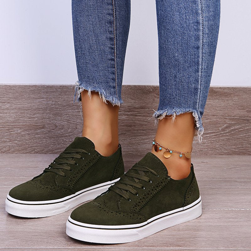 Variant image for Léa | Femme Sneakers Semelle Plate Élégantes à Lacets-10